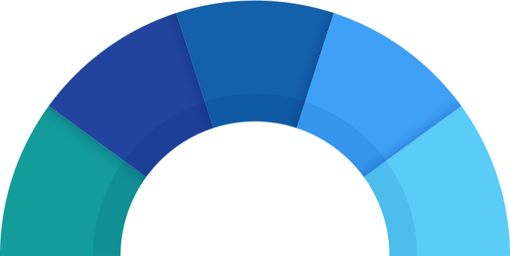 circle graphic to show core values for transonic